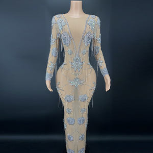 Ever NOVANCE — robe de soirée Sexy Y2346, en cristal scintillant, avec des franges, robes de mariage, tapisserie, modèle <span class=keywords><strong>2022</strong></span> - Product Image 1