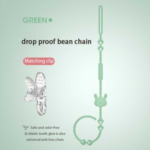 Il produttore personalizza la catena a clip per <span class=keywords><strong>ciuccio</strong></span> in silicone per bambini di qualità alimentare, catena di dentifricio in silicone per bambini di alta qualità - Product Image 6