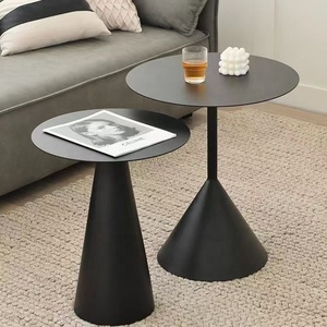 Scandinavo Design minimalista rotondo in metallo bianco tavolino da salotto moderno di <span class=keywords><strong>piccole</strong></span> <span class=keywords><strong>dimensioni</strong></span> per uso laterale del divano - Product Image 6