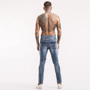 Gingtto-pantalones vaqueros con estampado personalizado para hombre, Vaqueros masculinos con estampado personalizado, venta al <span class=keywords><strong>por</strong></span> <span class=keywords><strong>mayor</strong></span> - Product Image 6