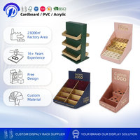 Expositor de Cartón Ecológico Personalizable para Mostrador, Bandeja de Cartón para Bálsamo Labial y Productos para el Cuidado de la Piel