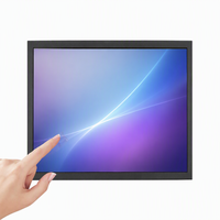 Moniteur LCD industriel à cadre ouvert de 15 pouces, panneau Mitsubishi 4:3, haut-parleur intégré, support VESA, tactile en option pour kiosque de supermarché