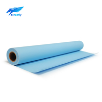 Rollo de Papel para Ploter de Dibujo Azul y Blanco de 80 g/m², 24 y 36 Pulgadas / Papel Bond para Ingeniería