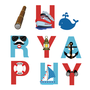 Guirnalda de <span class=keywords><strong>Papel</strong></span> con Diseño Náutico de Velero, Yate y Faro para Decoración de Fiesta de Cumpleaños Infantil - Product Image 2