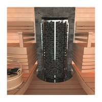 Panel Kontrol Komputer Stainless Steel Modern 380V 3N~ Pemanas Sauna Kering Dalam Ruangan 3KW-24KW Pemanasan Lebih Cepat Kontrol Terpisah