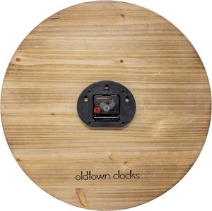 Grande horloge murale romaine en bois de 8 pouces, multicolore, design de plage côtière maritime, style art déco, affichage à quartz à face unique - Product Image 4