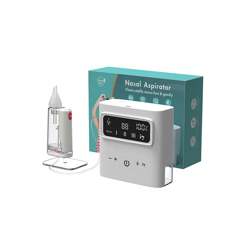 Aspiratore nasale di alta qualità con musica 9 livelli regolabili 60-65Kpa grande potenza di aspirazione di alta qualità