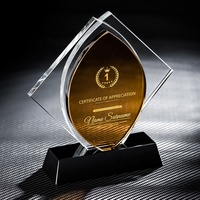 Plaque de cristal k9 en forme de diamant, haute qualité,