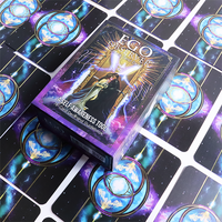 Conception personnalisée 400gsm Art Paper UV Vernis holographique Cartes de tarot Decks avec boîtes Top Vente Design personnalisé Paper Tarot Decks