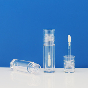 Tubo de brillo de labios vacío de 3ml redondo transparente completo moldeo por inyección al por mayor - Product Image 3