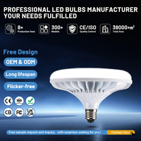 Ampoules LED UFO ultra-minces E27/B22 haute puissance 12W-40W, haute luminosité, économie d'énergie, éclairage d'entrepôt et d'intérieur