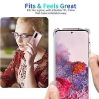 Coque de téléphone Samsung résistant aux chocs, étui transparent pour Galaxy S10, S20, S21 Plus, accessoires de téléphone portable