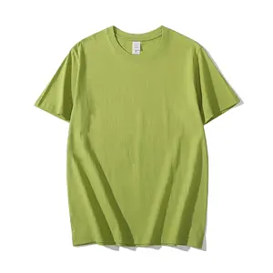 2024 Fabrikant 100% Katoen T-Shirt Hoge Kwaliteit Zware Katoenen Tshirt Custom Logo Mannen Vrouwen Afdrukken T-Shirt