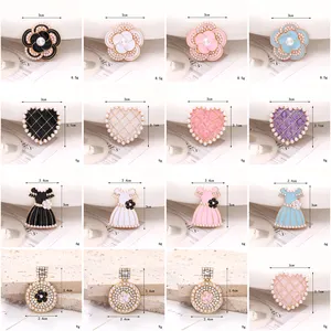 Hot Bán Sang Trọng Bling Clog Quyến Rũ Rhinestone Kim Loại Chai Nước Hoa Thiết Kế Quyến Rũ Giày Thời Trang Kim Cương Giày Trang Trí