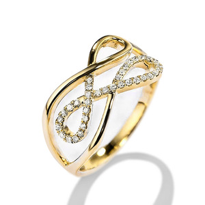 Bague Vintage Croisée pour Femme, Bijou Tendance Chic à Ligne Géométrique Minimaliste - Product Image 2