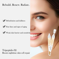 OEM/ODM Capsule de sérum réparateur de nuit tripeptide restore Luxe pour les ridules et les signes de vieillissement et de sensibilité de la peau