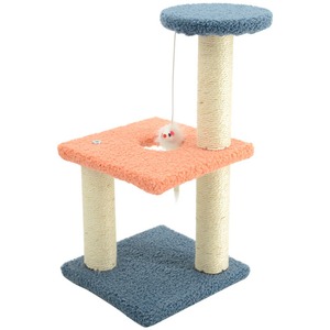 Arbre à chat de Noël monobloc avec nid pour chat, griffoir et jouet pour chaton, personnalisable - Product Image 4