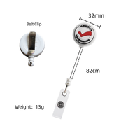 Bestom quantité minimale de commande 100 pièces 32mm Silicone infirmière accessoires cadeau carte d'identité Badge bobine rétractable, coeurs forme stéthoscope porte-Badge