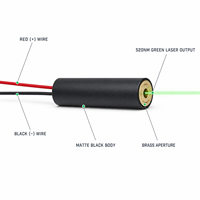 Modul Garis Laser Hijau 360 Derajat CE RoHS Keamanan Tinggi Baru 520nm 515nm 10mW 200mW 3D 4D Mesin Laser Level Self Leveling