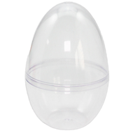 Vente en gros Partyunions XCES-004 Œufs de Pâques géants transparents 9*6.6cm vides et remplissables en plastique pour bonbons, chocolats, jouets, lapin de Pâques