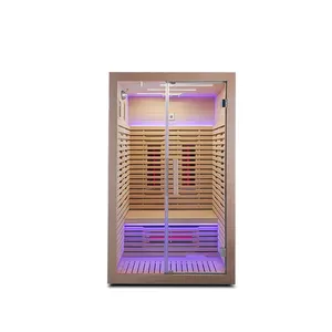 Luxury Indoor Far/middle /near Infrared Sauna Red Light Infrared Sauna Room 2 Person