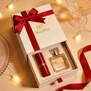 Caja de Papel Kraft con Cajón, Caja de Regalo Magnética, Cajas de Embalaje para Set de Cuidado de la Piel y Colección de Cosméticos - Product Image 3