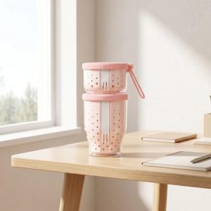 Ensemble de contenants de stockage alimentaire en plastique à double couche pour salades, légumes et fruits, avec couvercle hermétique à fermeture à clapet, pour yaourts, rangement de cuisine - Product Image 5