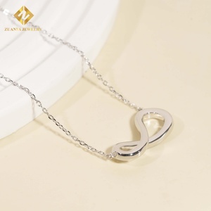 Collares con Dijes Infinitos de Moda, Collares de Plata de Ley 925 con Moissanita para Fiestas de Mujeres - Product Image 4