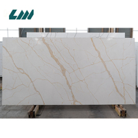 Comptoir de cuisine Quartz ton Prix Moderne Motif calacatta or Quartz