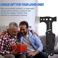 Accessoires de camping Survival Multitool Hache Marteau Hache pince avec allume-feu