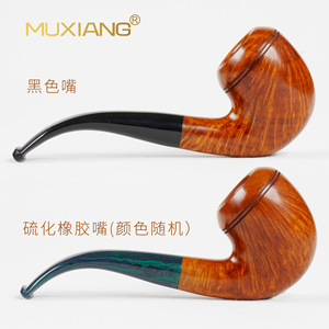 Muxiang Tobacco Pipe Bent Type Handmade Smoking Pipe For Personal Gift - Product Image 2