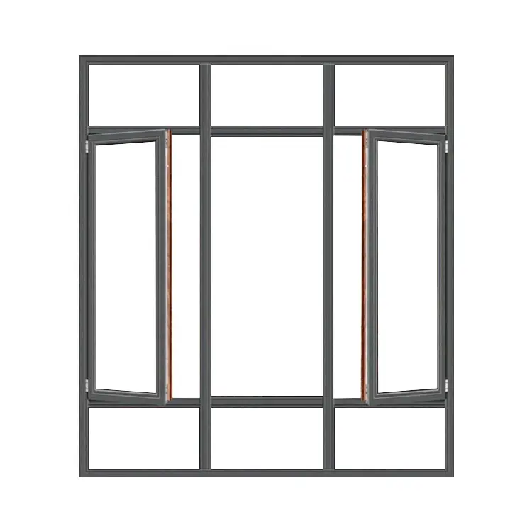 Excellent quality aluminum casement windows thermal break triple glazed