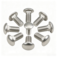 Boulon de chariot en acier inoxydable 304 316 à tête ronde et col carré pour quincaillerie extérieure et clôtures en bois – Approvisionnement direct usine
