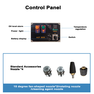 เครื่องทำความสะอาดพลังน้ำร้อนสำหรับทำความสะอาดพื้นผิวอย่างล้ำลึกด้วยแรงดันน้ำทรงพลัง ปรับแต่งแรงกดได้ตามต้องการ - Product Image 5
