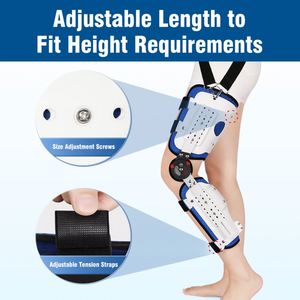 Attelle <span class=keywords><strong>de</strong></span> soutien <span class=keywords><strong>de</strong></span> la cuisse, du genou et <span class=keywords><strong>de</strong></span> la jambe à articulation fixe durable avec <span class=keywords><strong>orthèse</strong></span> <span class=keywords><strong>de</strong></span> la cheville et du <span class=keywords><strong>pied</strong></span> pour le confort et la stabilité - Product Image 4