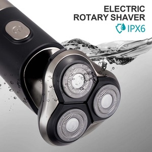 เครื่องโกนหนวดไฟฟ้า Winning Star แบบ 3 หัว  กันน้ำ IPX6 ชาร์จไฟได้ พร้อมหน้าจอดิจิตอล สำหรับผู้ชาย - Product Image 4