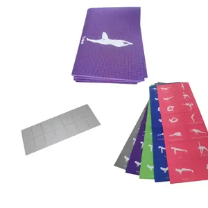 批发定制环保厚可折叠折叠瑜伽健身房运动垫印花瑜伽哑光折叠垫