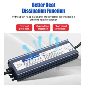 Профессиональный наружный блок 110 В 220 В переменного тока постоянного напряжения Smps 12 В 24 В 100 Вт 200 Вт 300 Вт Водонепроницаемый светодиодный импульсный источник питания
