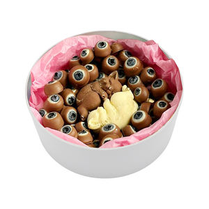 Caja de Cartón Redonda con Interior de Papel de Aluminio para Empaque de Chocolates - Product Image 1