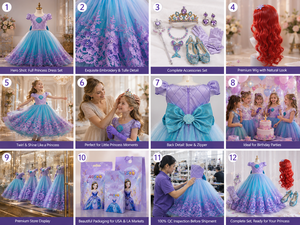 Nouveauté : Costume de tutu en dentelle pour enfants, déguisement d'Halloween, robe de <span class=keywords><strong>princesse</strong></span> sirène pour filles, robe de fête - Product Image 5