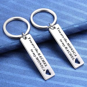 2 Llaveros de You Are the <span class=keywords><strong>Monica</strong></span> to My Rachel, Regalo para Amigos, Divertido Regalo para Fanáticos del Programa de Televisión <span class=keywords><strong>Friends</strong></span> - Product Image 4