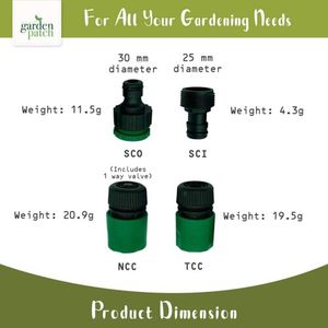 Lot de 4 adaptateurs universels en plastique pour <span class=keywords><strong>tuyau</strong></span> d'<span class=keywords><strong>arrosage</strong></span> de jardin - Product Image 6