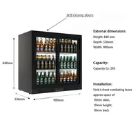 Réfrigérateur électrique mini-bar à double porte à température unique de 210 litres, best-seller aux États-Unis