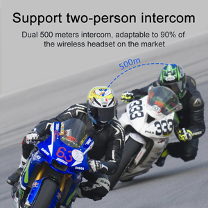 Y8XオートバイヘルメットBTインターホンヘッドセット500Mミキシング音楽共有音声アシスタントIP56ダスト防水 - Product Image 3