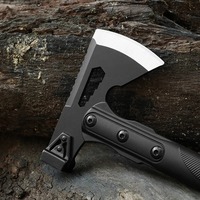 Hache tactique multifonctionnelle à tête ouverte couteau de défense extérieur survie camping arbre hacher bois hache ouvrier avec gaine