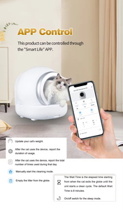 Bac à litière automatique pour chat, nettoyage automatique, grande capacité interne de 65 L, bac à litière automatique pour chat - Product Image 4