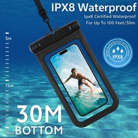Étui de téléphone universel en PVC transparent, imperméable, souple, antichoc, écologique, pour plusieurs marques