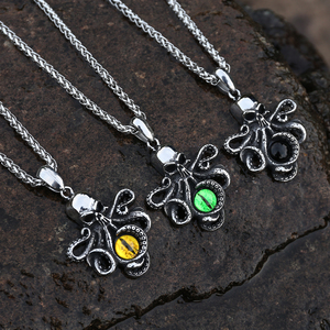 Gioielli di moda in acciaio inox collana di gioielli marini Octopus collana pendente uomini collana gioielli - Product Image 6