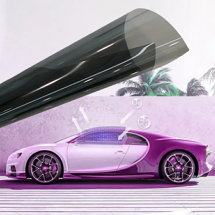transition removable static VLT 35% tinting sale nano ceramic water proof car glass window film tinted windows for car
