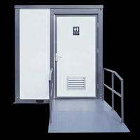 Toilettes préfabriquées mobiles d'extérieur en panneaux sandwich, design moderne, écologiques et longue durée de vie, vente en gros directe usine